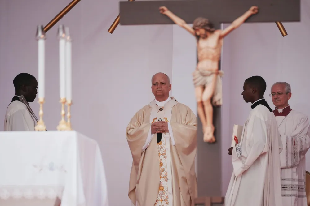 Pope prays for healing at Angola shrine marked by slave trade history